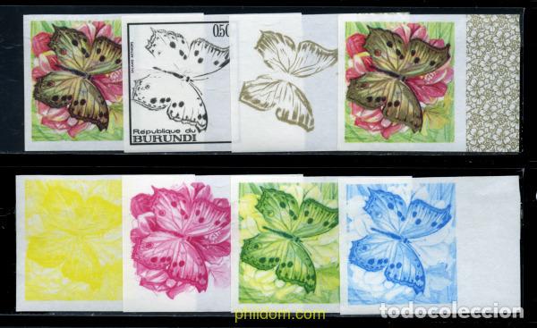 Sellos: 204191 MNH BURUNDI 1968 MARIPOSAS
