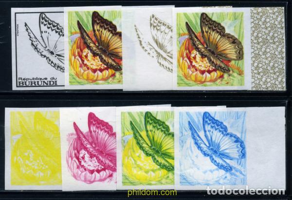 Sellos: 204193 MNH BURUNDI 1968 MARIPOSAS