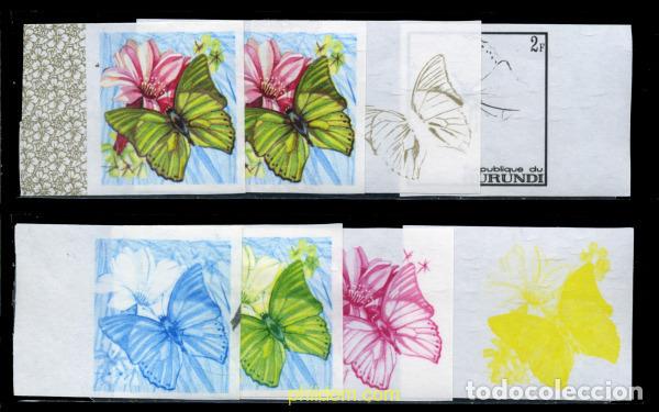 Sellos: 204194 MNH BURUNDI 1968 MARIPOSAS
