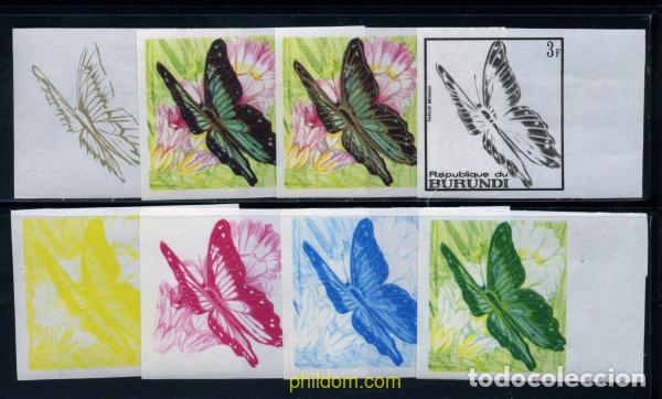 Sellos: 204195 MNH BURUNDI 1968 MARIPOSAS