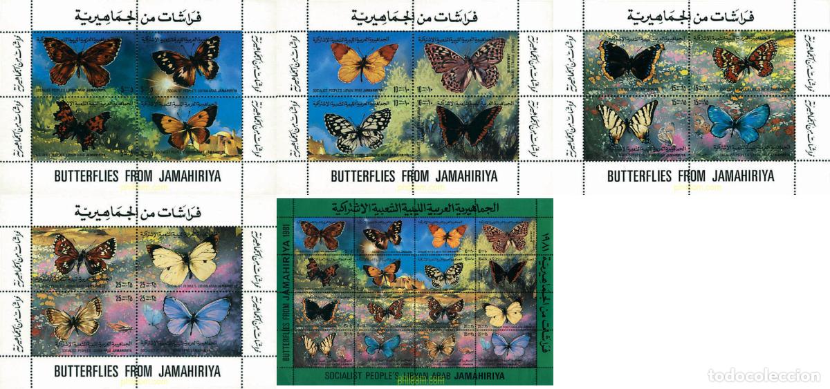 Sellos: 87832 MNH LIBIA 1981 MARIPOSAS