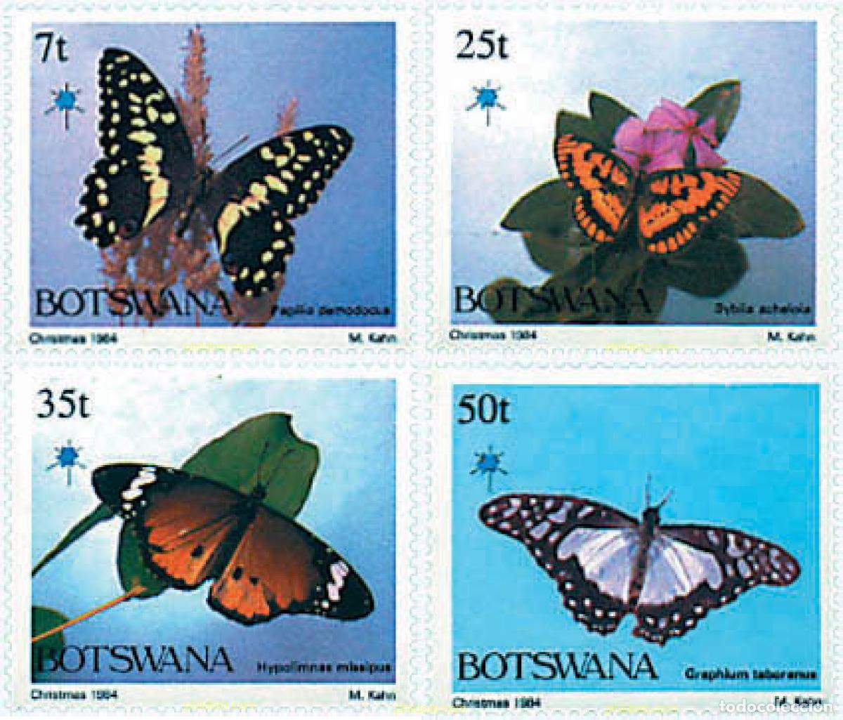 Sellos: 94178 MNH BOTSWANA 1984 MARIPOSAS