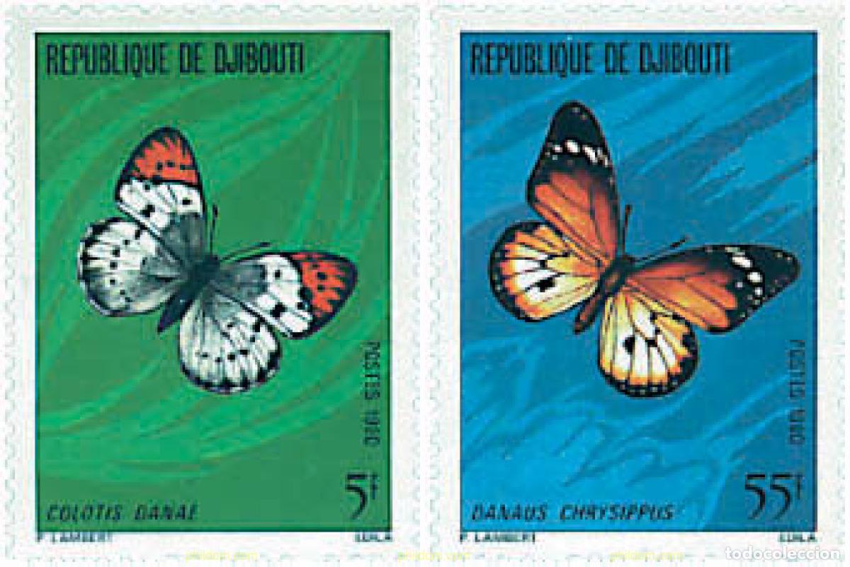 Sellos: 75839 MNH DJIBOUTI 1980 MARIPOSAS