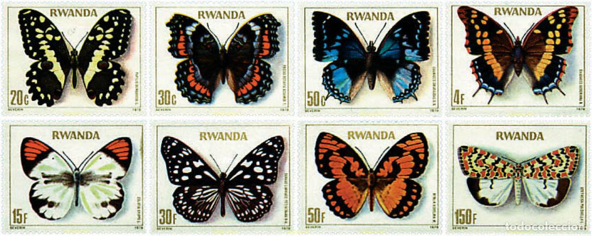 Sellos: 76814 MNH RUANDA 1979 MARIPOSAS