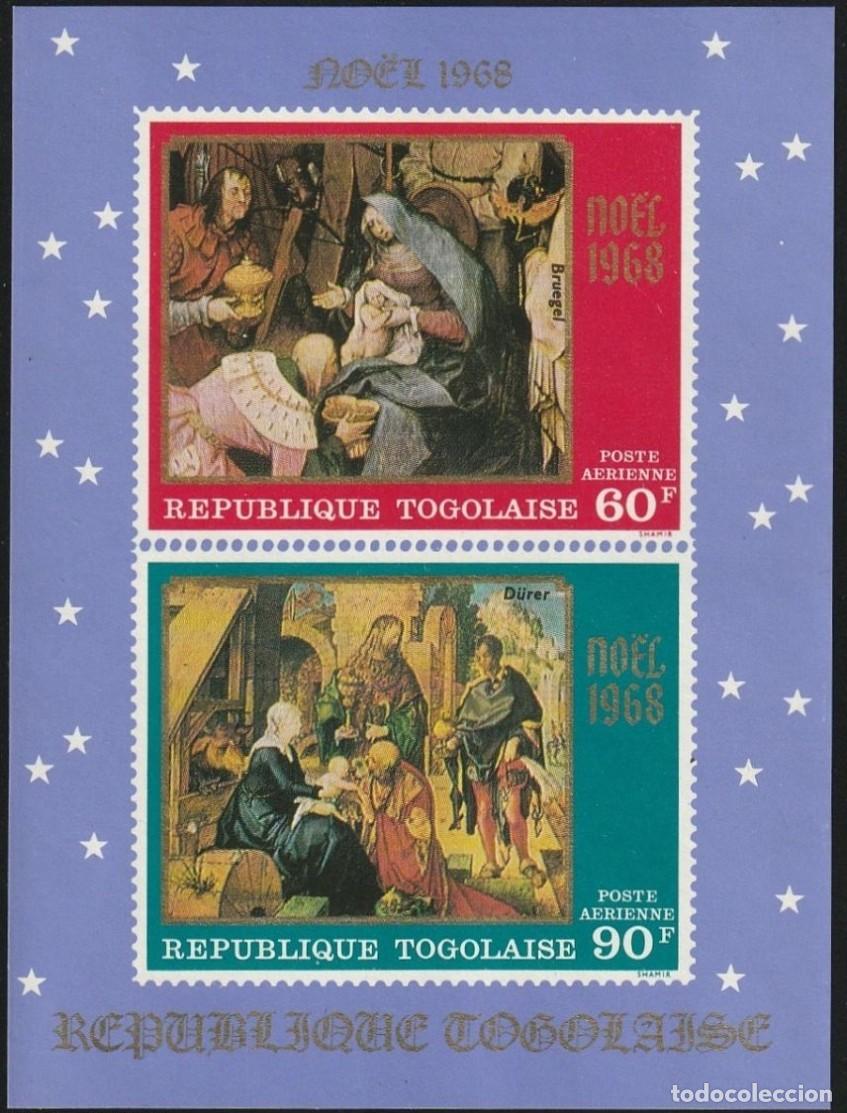Sellos: TOGO 1968 SHEET MNH NAVIDAD CHRISTMAS NOEL NATALE DURER BRUEGHEL ARTE PINTURAS ART PAINTINGS