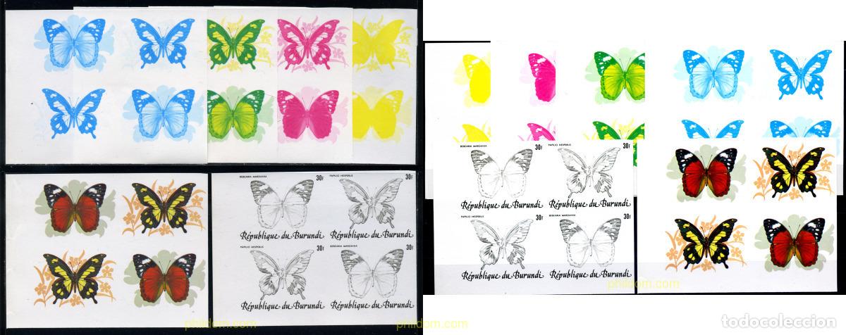 Sellos: 206243 MNH BURUNDI 1984 MARIPOSAS