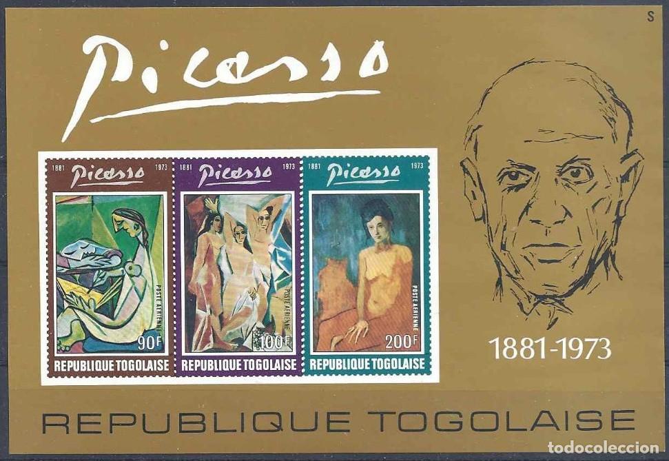 Sellos: TOGO 1974 SHEET MNH PABLO PICASSO ARTE PINTURAS ART PAINTINGS