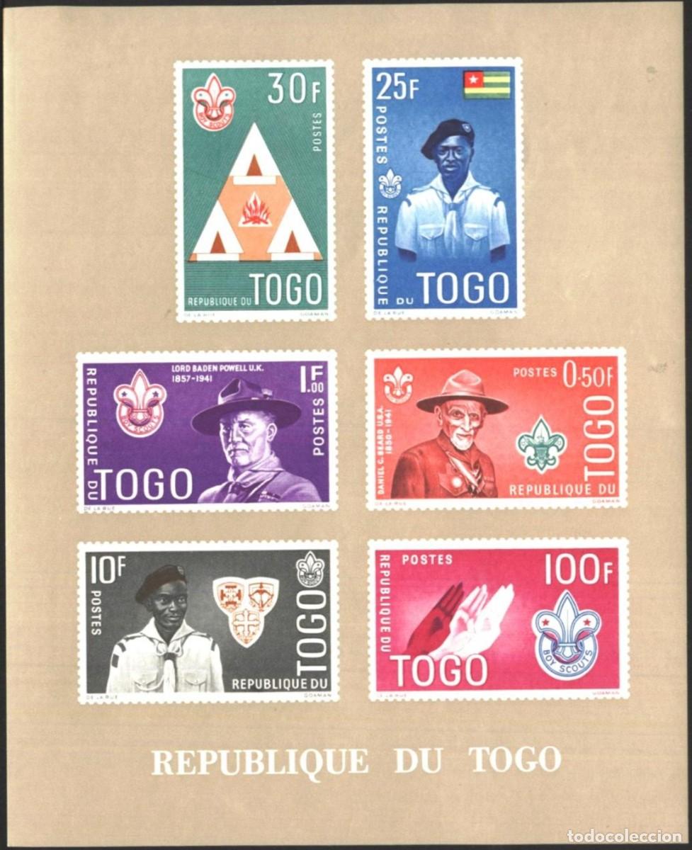 Sellos: TOGO 1961 SHEET MNH BADEN POWELL SCOUTS