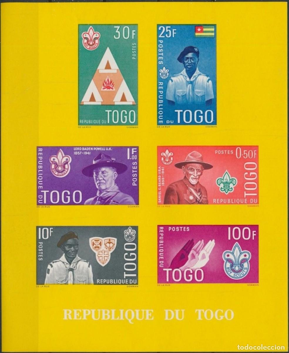 Sellos: TOGO 1961 SHEET MNH BADEN POWELL SCOUTS