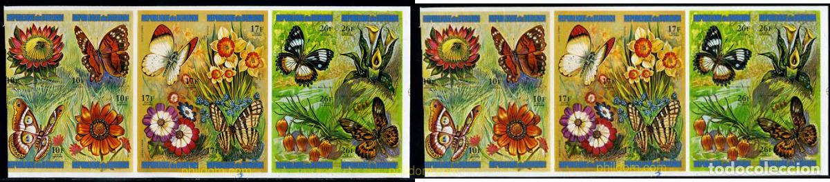Sellos: 202298 MNH BURUNDI 1973 MARIPOSAS Y FLORES