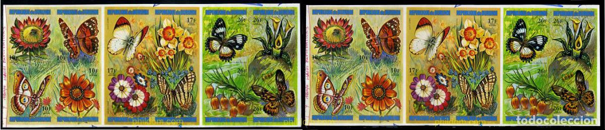 Sellos: 202299 MNH BURUNDI 1973 MARIPOSAS Y FLORES