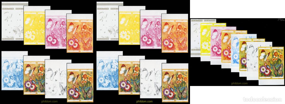 Sellos: 204433 MNH BURUNDI 1973 MARIPOSAS Y FLORES