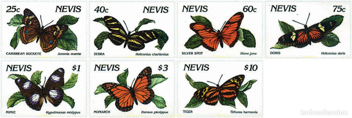 Sellos: 347367 MNH NEVIS 1991 MARIPOSAS