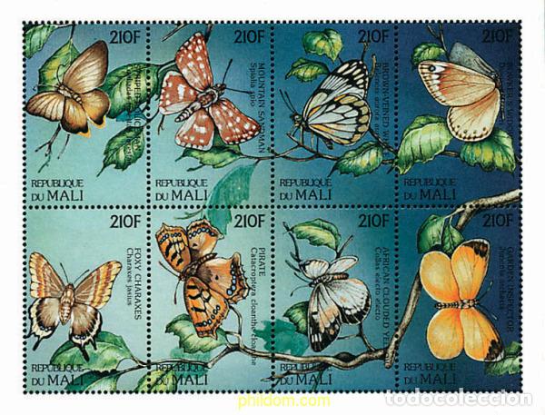Sellos: 318940 MNH MALI 1997 FAUNA-MARIPOSAS
