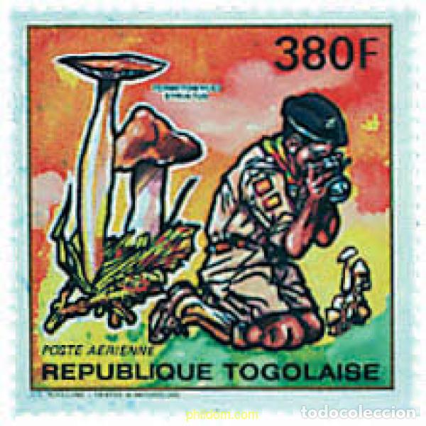 Sellos: 679129 MNH TOGO 1990 ESCULTISMO. SETAS Y MARIPOSAS