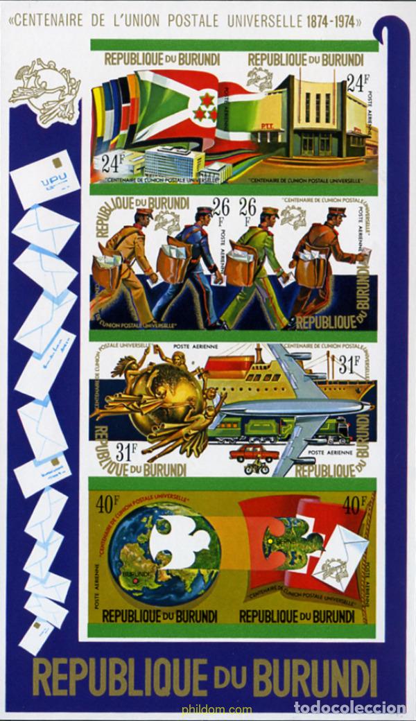 Sellos: 14855 MNH BURUNDI 1974 CENTENARIO DE LA UNION POSTAL UNIVERSAL