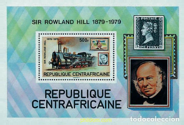 Sellos: 58054 MNH CENTROAFRICANA 1979 CENTENARIO DE LA MUERTE DE SIR ROWLAND HILL