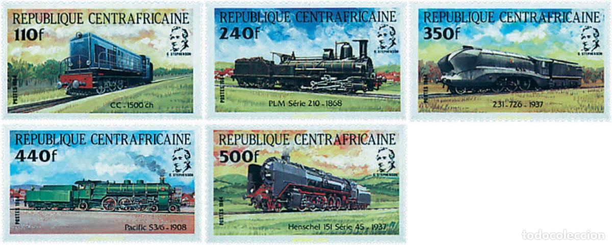 Sellos: 61027 MNH CENTROAFRICANA 1984 LOCOMOTORAS
