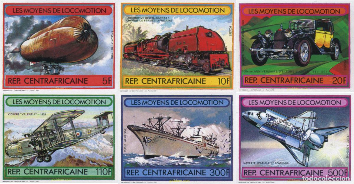 Sellos: 19257 MNH CENTROAFRICANA 1982 MEDIOS DE TRANSPORTE