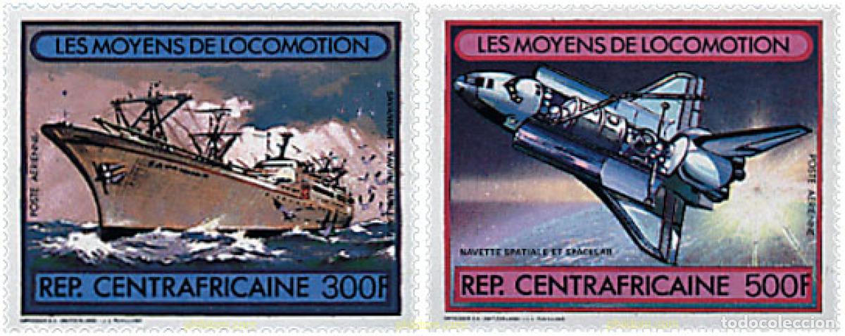 Sellos: 343495 MNH CENTROAFRICANA 1982 MEDIOS DE TRANSPORTE