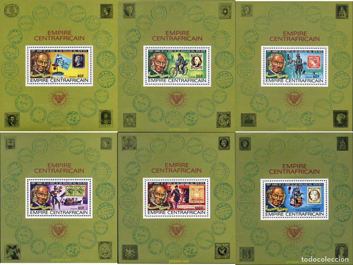 Sellos: 139747 MNH CENTROAFRICANA 1978 CENTENARIO DE LA MUERTE DE SIR ROWLAND HILL