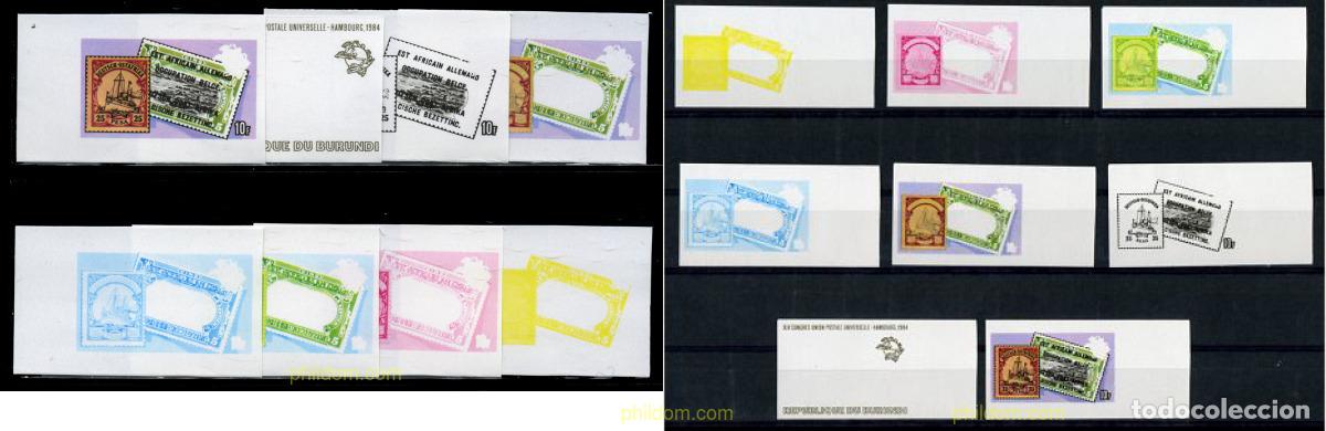 Sellos: 202598 MNH BURUNDI 1984 19 CONGRESO DE LA UPU EN HAMBURGO