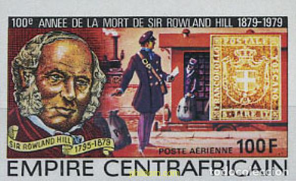 Timbres: 207514 MNH CENTROAFRICANA 1978 CENTENARIO DE LA MUERTE DE SIR ROWLAND HILL