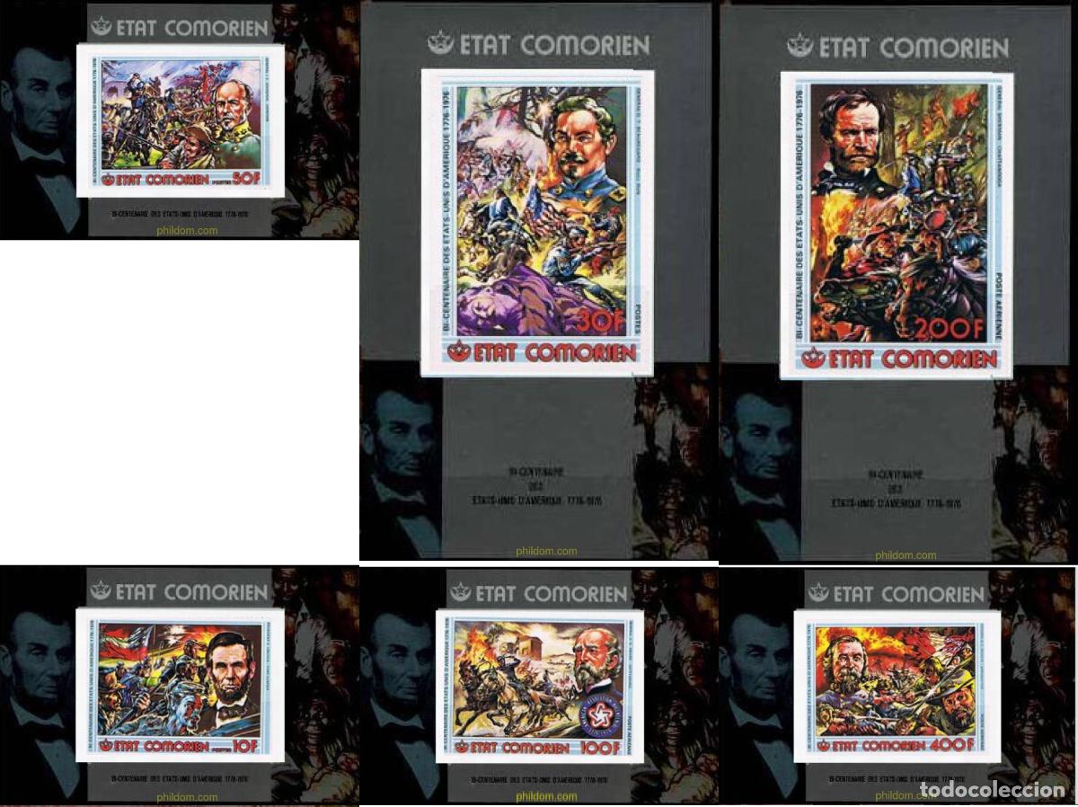 Sellos: 133498 MNH COMORES 1976 BICENTENARIO DE LOS ESTADOS UNIDOS