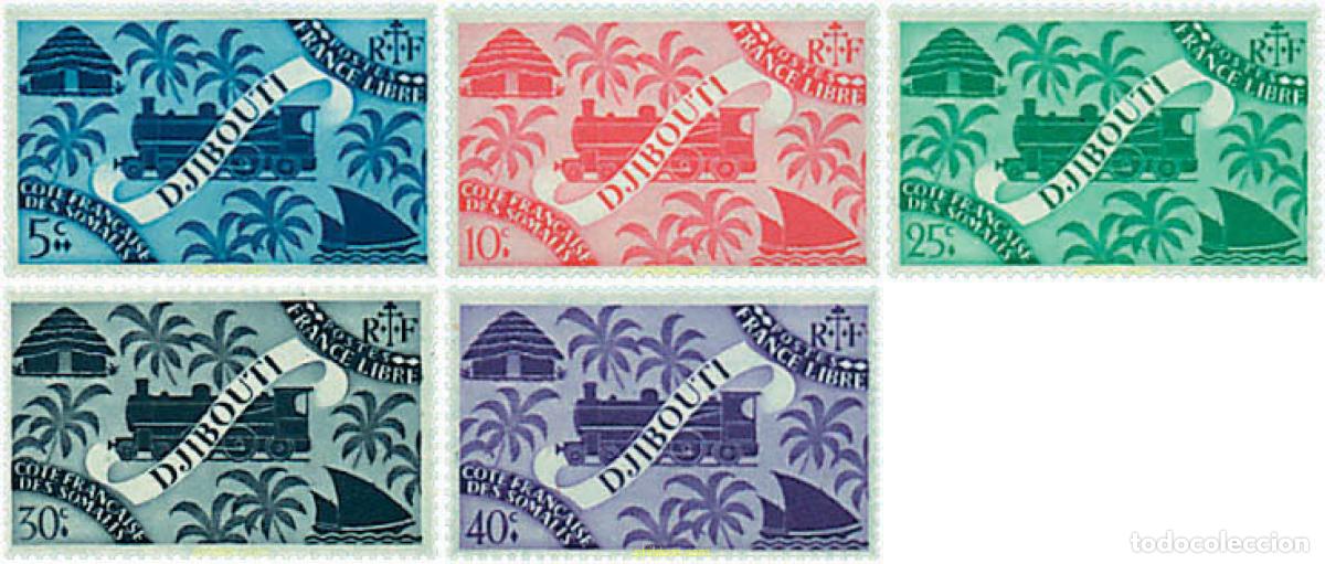 Sellos: 614196 HINGED COSTA DE LOS SOMALIS 1943 SERIE BASICA