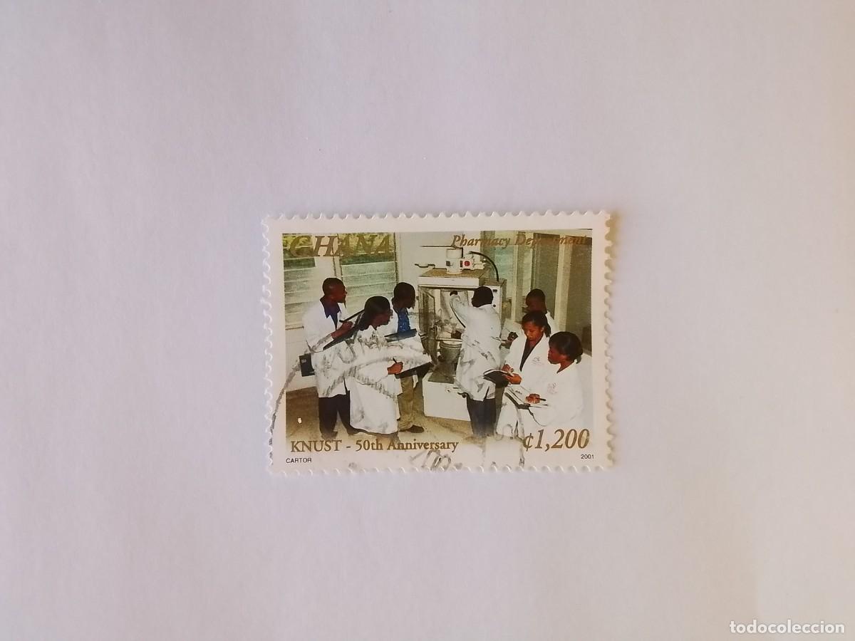 Sellos: A&Ntilde;O 2001 GHANA SELLO USADO