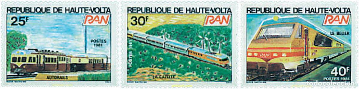 Sellos: 60894 MNH ALTO VOLTA 1981 TRENES