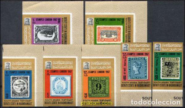 Sellos: 16635 MNH QU AITI. Estado de Hadhramaut 1967 STAMPEX 67. EXPOSICION FILATELICA INTERNACIONAL