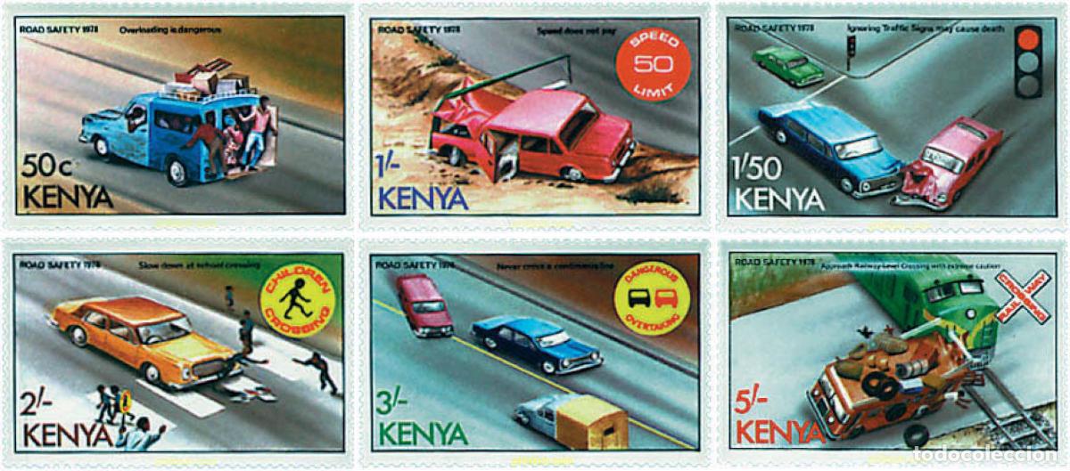 Sellos: 55427 MNH KENIA 1978 SEGURIDAD VIAL