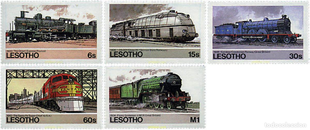 Sellos: 61056 MNH LESOTHO 1984 LOCOMOTORAS