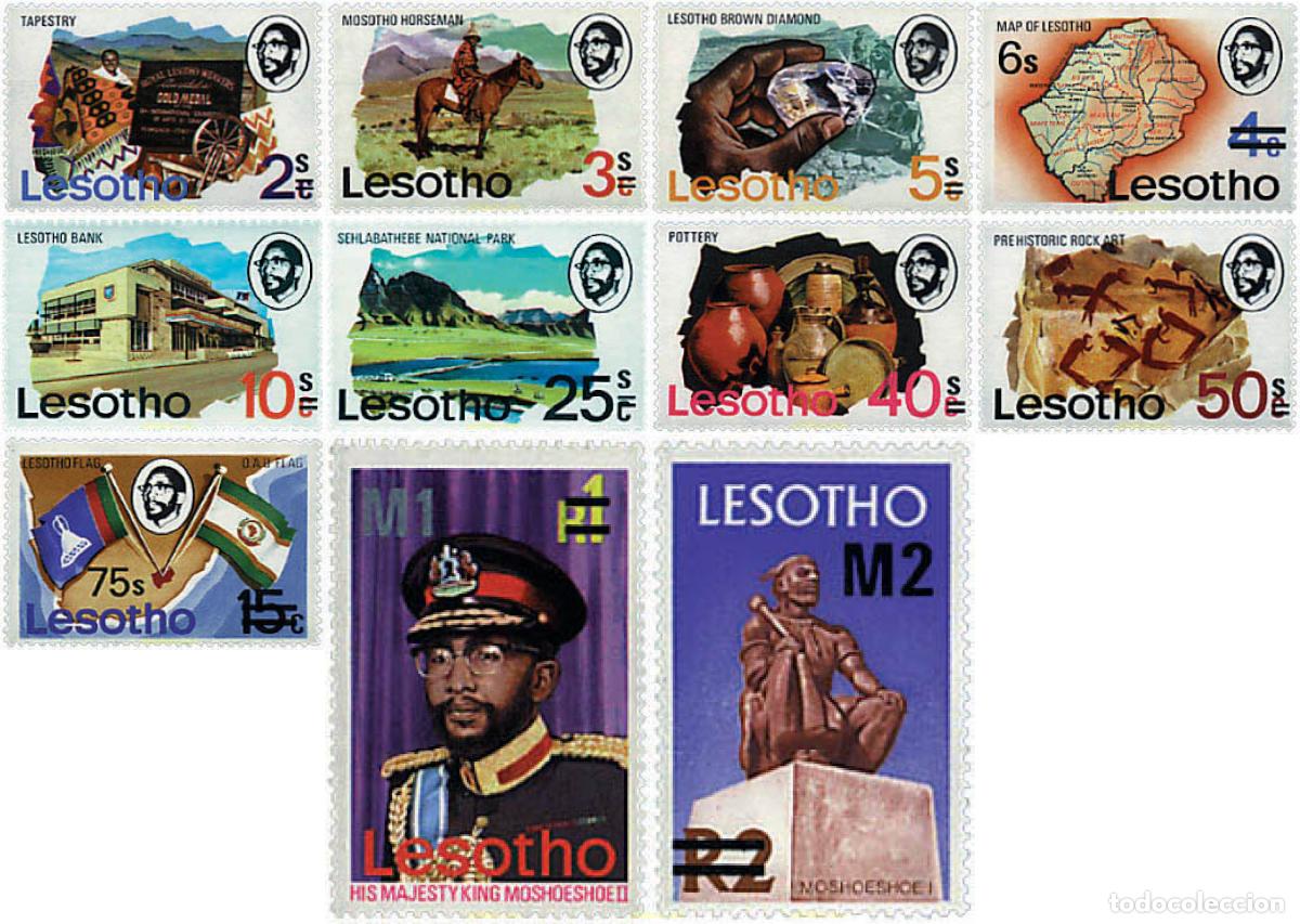 Sellos: 55592 MNH LESOTHO 1980 SERIE BASICA