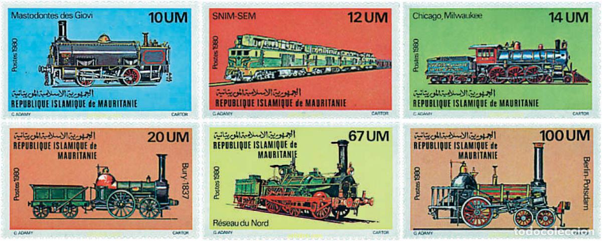 Sellos: 55956 MNH MAURITANIA 1980 LOCOMOTORAS
