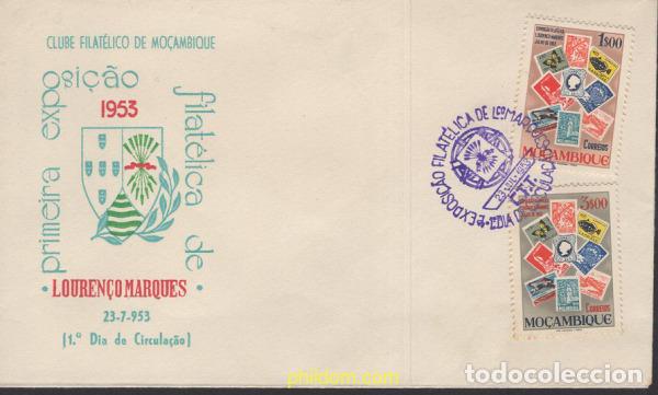 Sellos: 391326 MNH MOZAMBIQUE 1953 EXPOSICION FILATELICA EN LOUREN&Ccedil;O-MARQUES