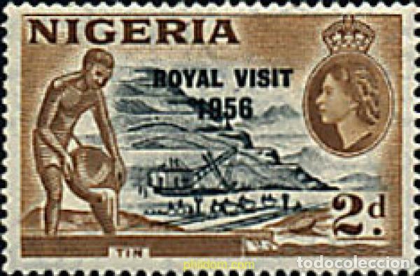 Sellos: 56730 MNH NIGERIA 1956 VISITA REAL