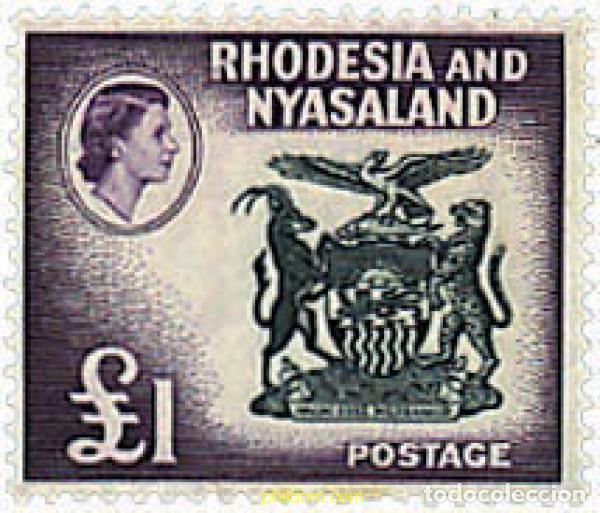 Sellos: 588016 HINGED RODESIA Y NYASSALAND 1959 MOTIVOS VARIOS