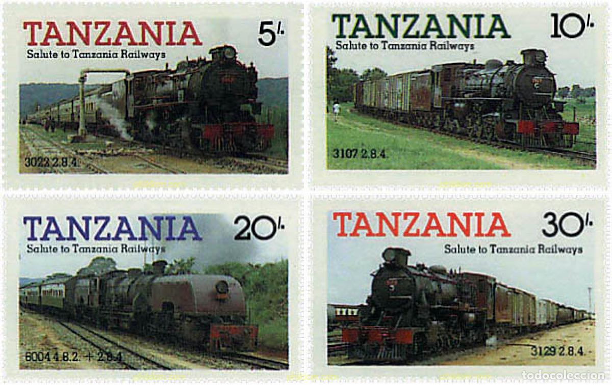 Briefmarken: 59103 MNH TANZANIA 1985 LOCOMOTORAS