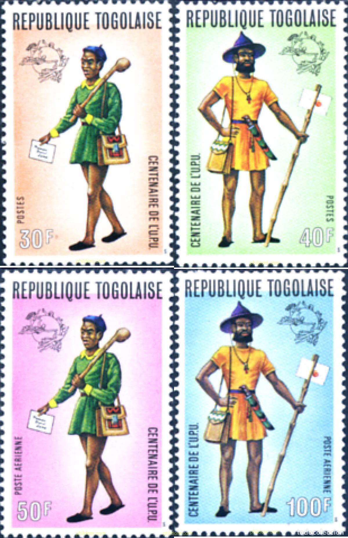 Sellos: 59181 MNH TOGO 1974 CENTENARIO DE LA UNION POSTAL UNIVERSAL