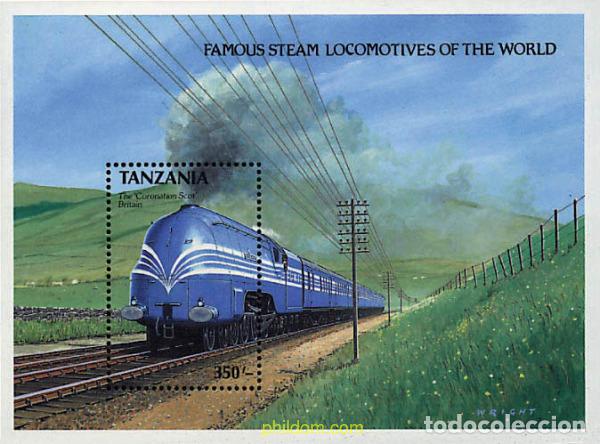 Sellos: 256766 MNH TANZANIA 1989 LOCOMOTORAS DE VAPOR