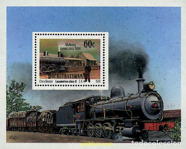 Sellos: 57956 MNH BOPHUTHATSWANA 1991 LOCOMOTORAS DE VAPOR