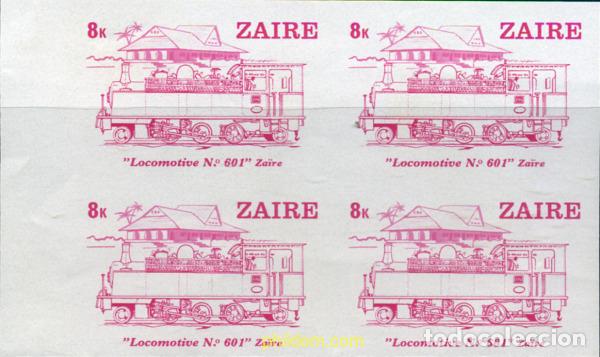 Sellos: 254140 MNH ZAIRE 1980 LOCOMOTORAS