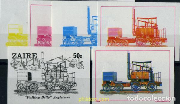 Sellos: 254146 MNH ZAIRE 1980 LOCOMOTORAS