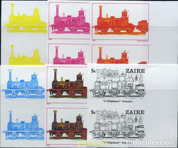 Sellos: 254170 MNH ZAIRE 1980 LOCOMOTORAS