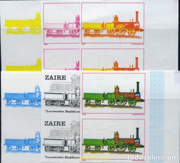 Sellos: 254171 MNH ZAIRE 1980 LOCOMOTORAS