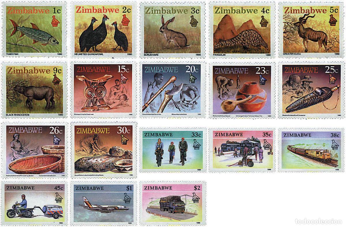 Sellos: 60108 MNH ZIMBABUE 1990 LA VIDA EN ZIMBABUE