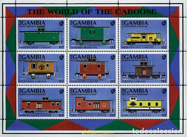 Sellos: 651365 MNH GAMBIA 1991 VAGONES FERROVIARIOS