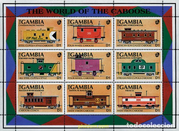 Sellos: 651366 MNH GAMBIA 1991 VAGONES FERROVIARIOS